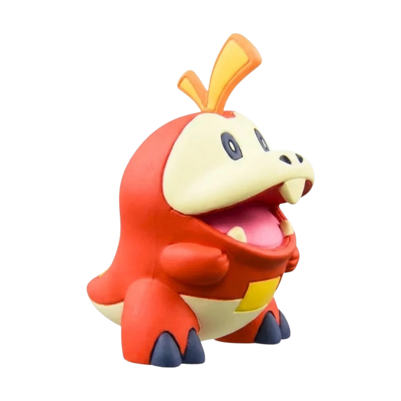 Figurine de collection Chochodile Pokémon avec des détails soignés et des couleurs vives.