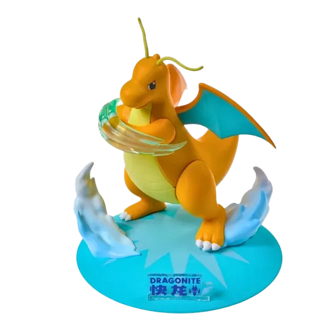 Figurine Dracolosse inspirée de l’univers Pokémon.