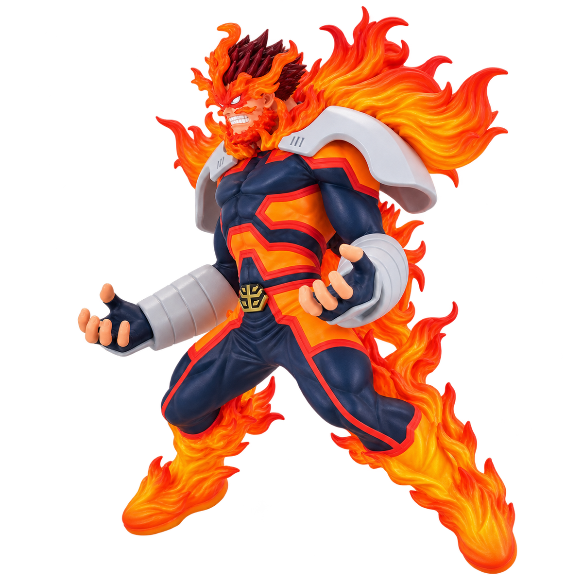 Figura de Enji Todoroki, personaje emblemático de My Hero Academia