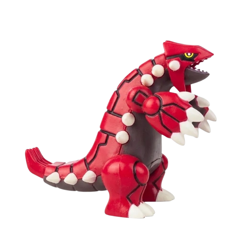 Figura de Groudon con detalles cuidados y un acabado de calidad.