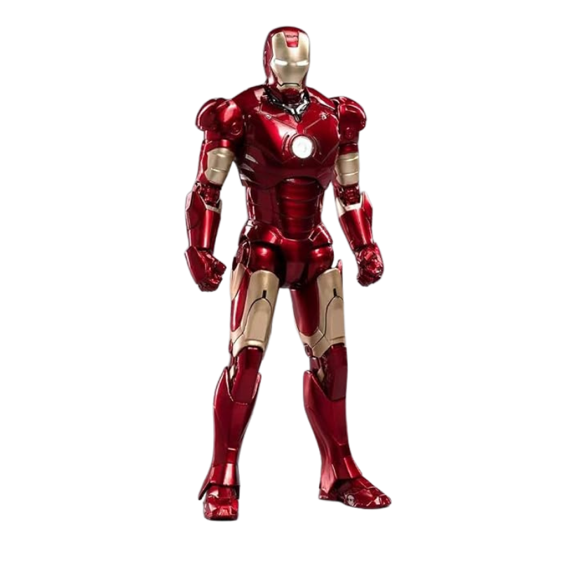 Figurine Iron Monger Marvel avec son imposante armure grise et son apparence puissante.