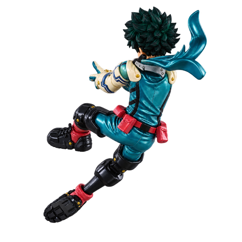Figura de My Hero Academia que representa a Izuku Midoriya en una pose dinámica.
