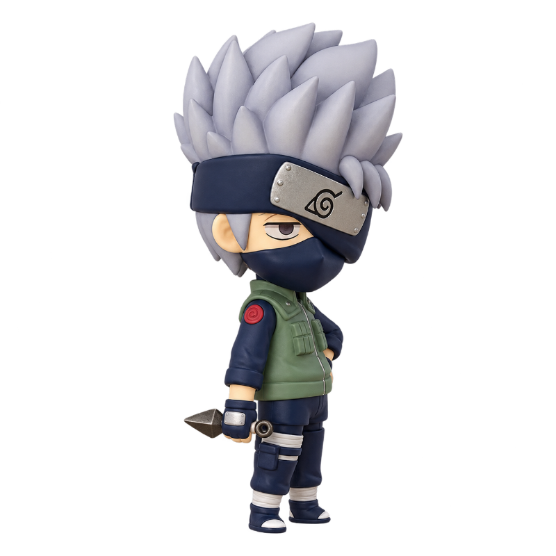 Figura coleccionable de Kakashi Hatake con un adorable diseño kawaii.