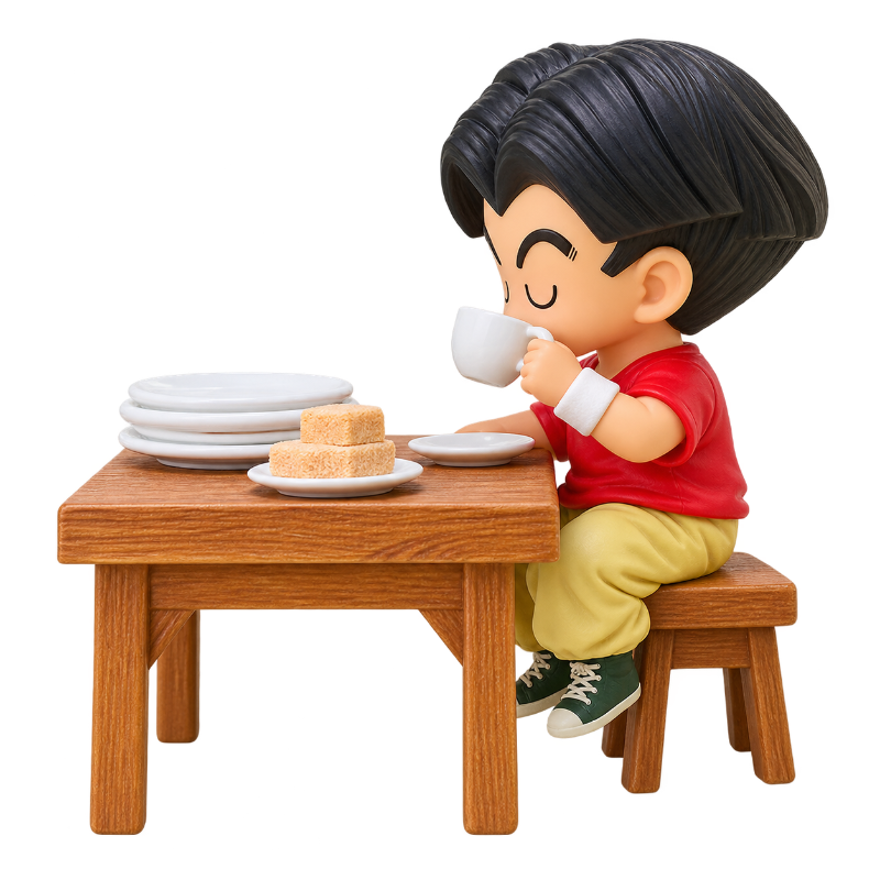 Krillin Dinner anime collectible statue
