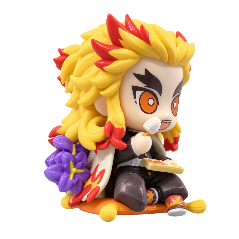 Figurine Kyojuro Rengoku Kawaii avec son style adorable