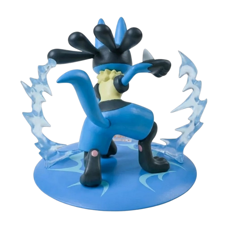 Figurine Pokémon Lucario idéale pour les collectionneurs et les passionnés de Pokémon.