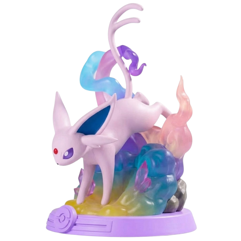 Figura de Espeon, el famoso Pokémon de tipo Psíquico.