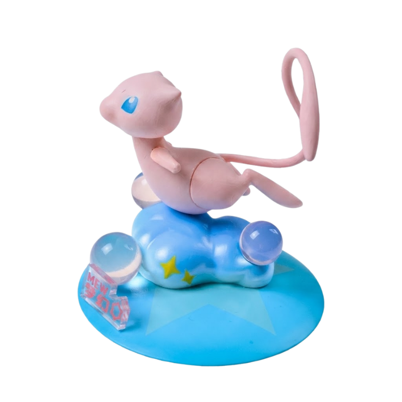Figurine décorative Mew avec ses petites oreilles pointues et son expression mignonne.