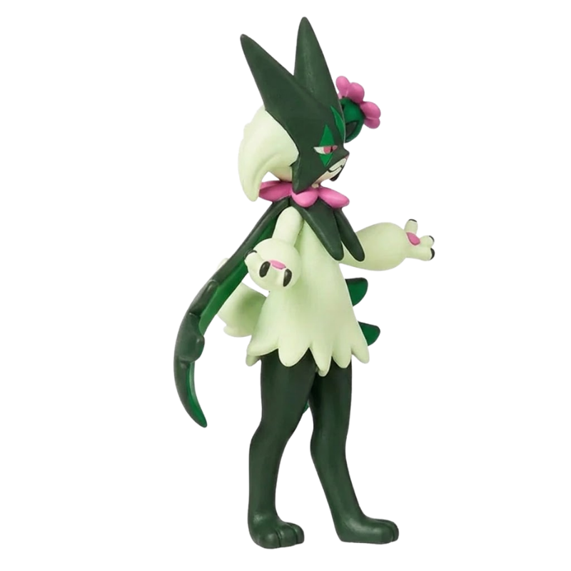 Figurine Miascarade verte inspirée du personnage emblématique de l’univers Pokémon.