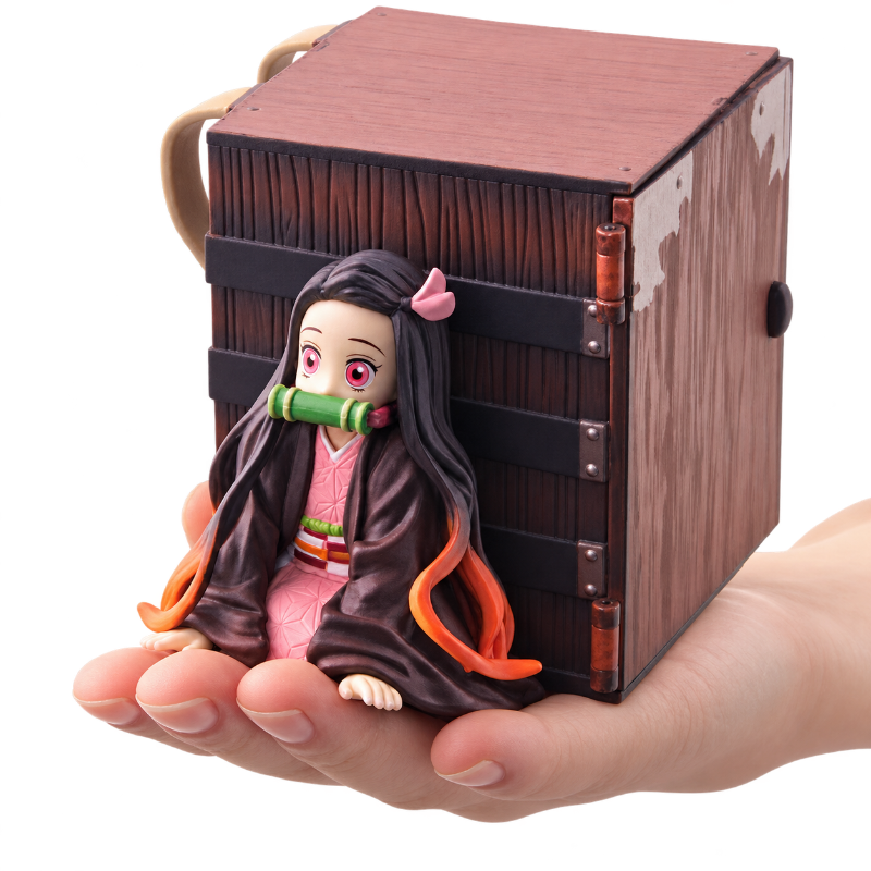 Figura de Nezuko Kamado, el famoso personaje de Demon Slayer.