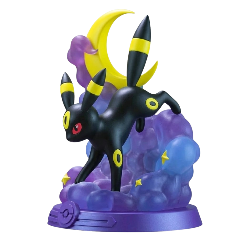 Figura de Umbreon, el famoso Pokémon de tipo Siniestro.