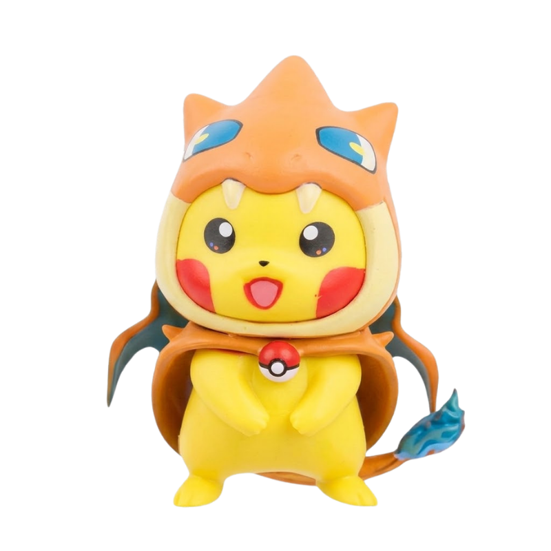 Figurines Pokémon Pikachu avec différents déguisements