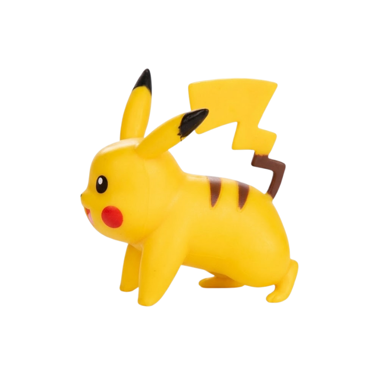 Figurine de collection Pikachu Pokémon avec des détails soignés et des couleurs vives.