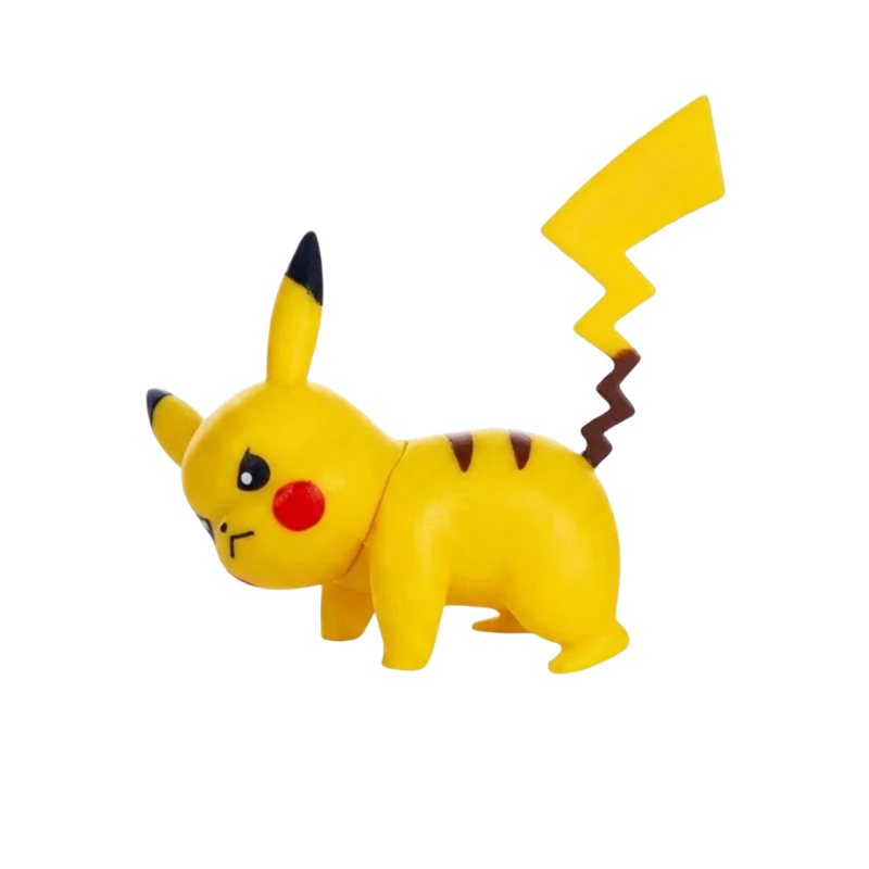 Figurine de collection Pikachu Pokémon avec des détails soignés et des couleurs vives.
