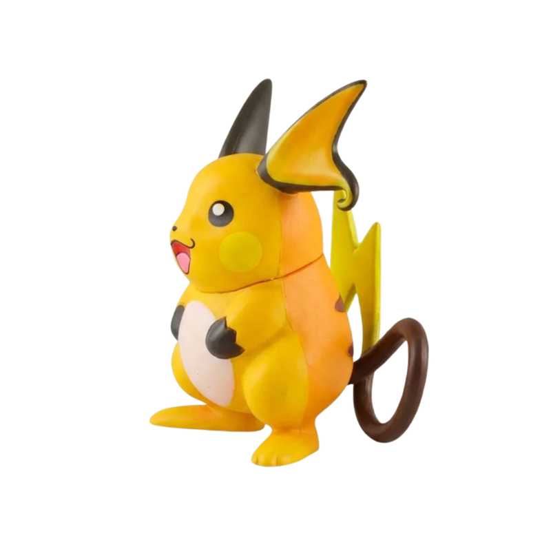 Figurine Pokémon Raichu représentant le célèbre Pokémon de type Électrik.