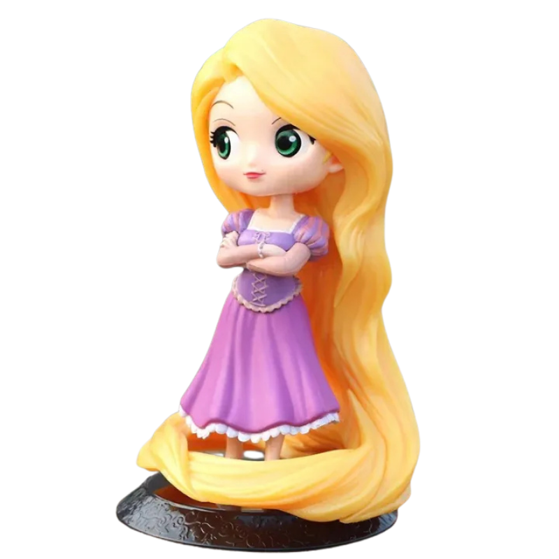 Figurine Disney Raiponce avec une finition détaillée et élégante.