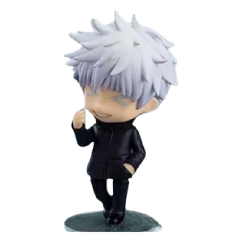 Figura articulada de Satoru Gojo con su atuendo característico