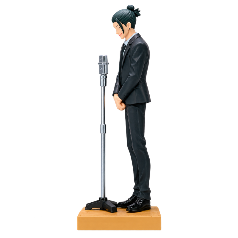 Figurine de Suguru Geto avec des détails soignés de l’univers Jujutsu Kaisen.