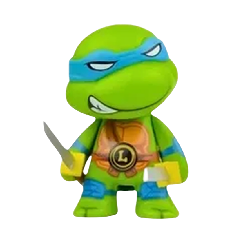Ensemble de 4 figurines des Tortues Ninja avec des designs colorés.