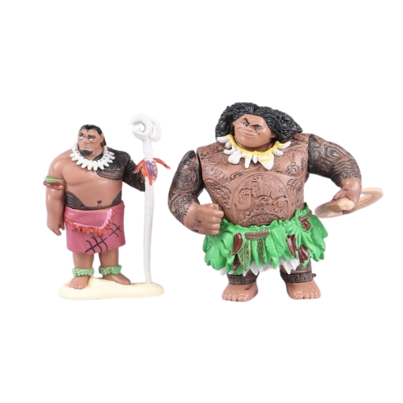 Lot de six figurines Vaiana décoration Disney