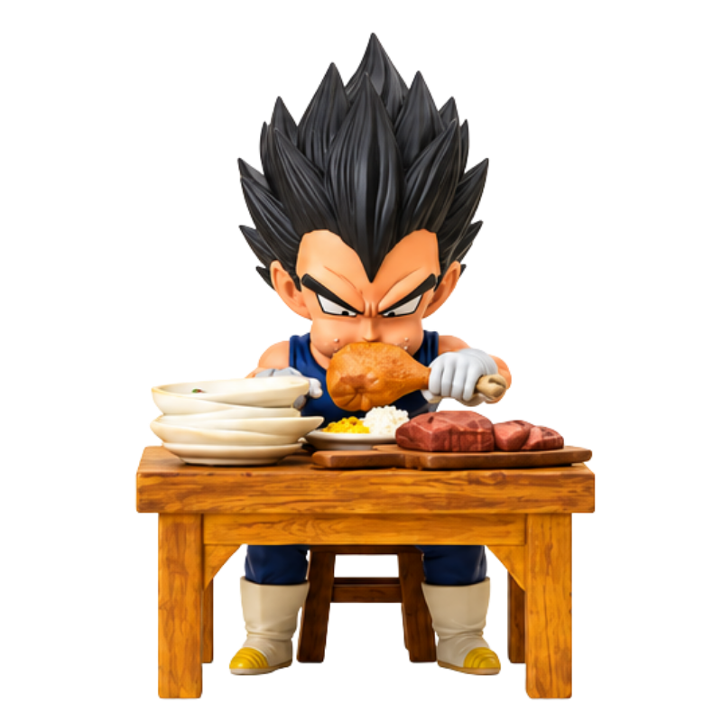 Figurine de Vegeta pendant un dĂźner | Dragon Ball Z
