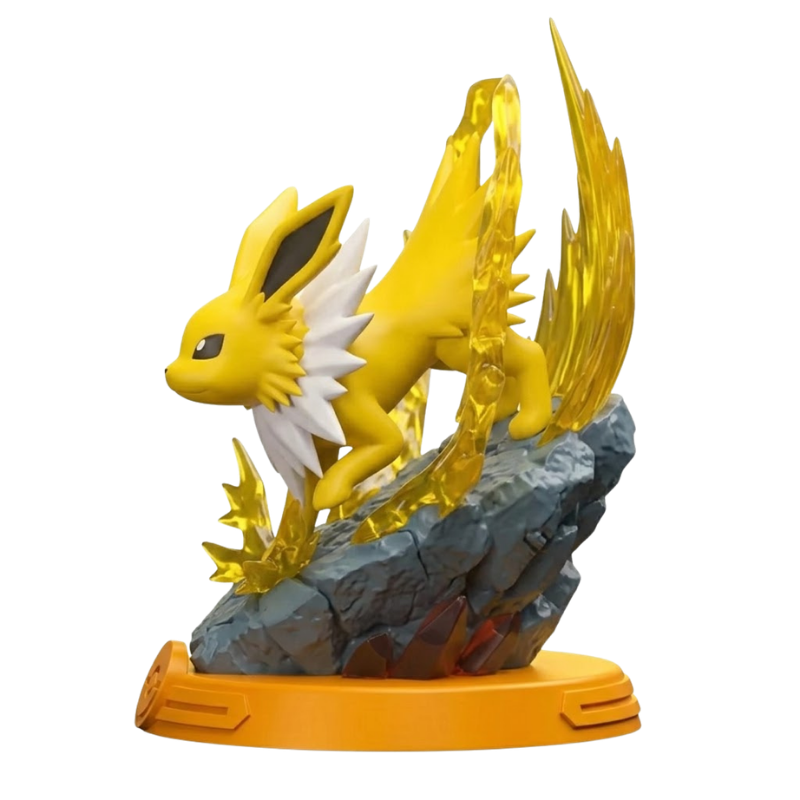 Figura de Jolteon, el famoso Pokémon eléctrico.