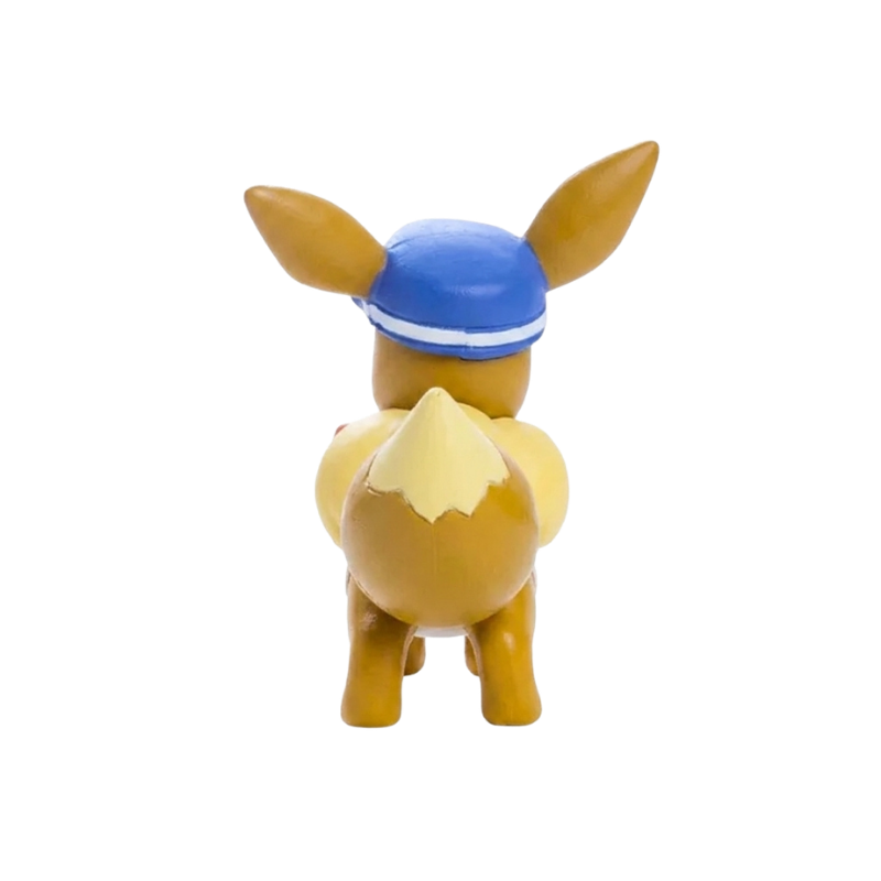 Figurine Évoli marron inspirée du personnage emblématique de l’univers Pokémon.
