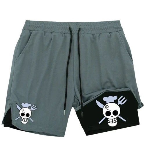 Short de Compression " Pirate " | One Piece Saiko-Shop