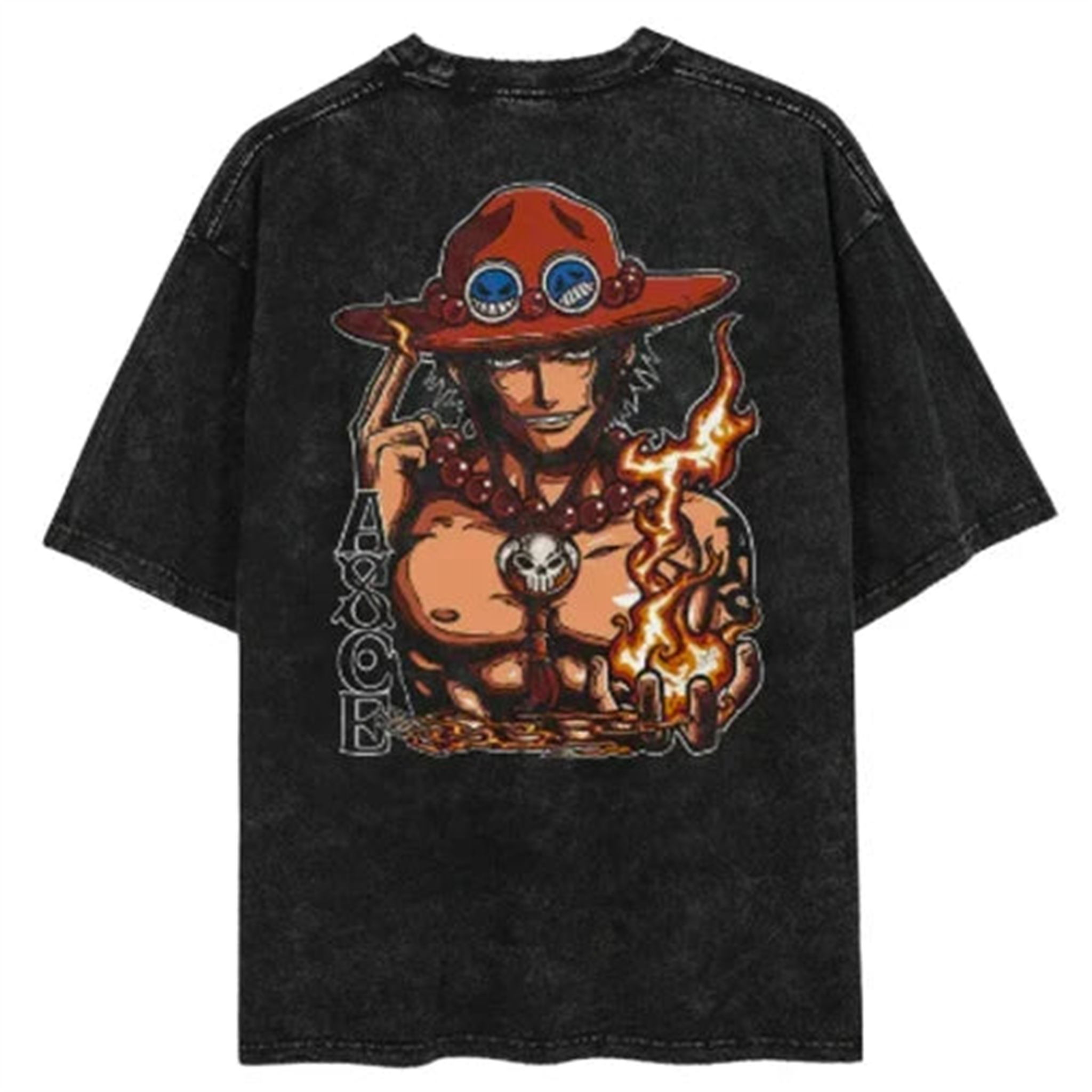 T-shirt Ace " Oversize " | One Piece - Saiko-Shop