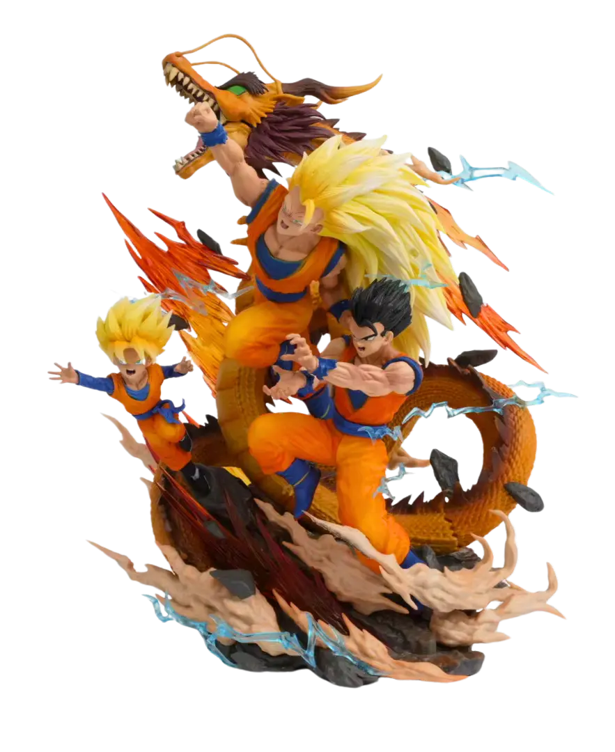 Figurine " Le Trio Saiyan " | Dragon Ball Z Saiko-Shop
