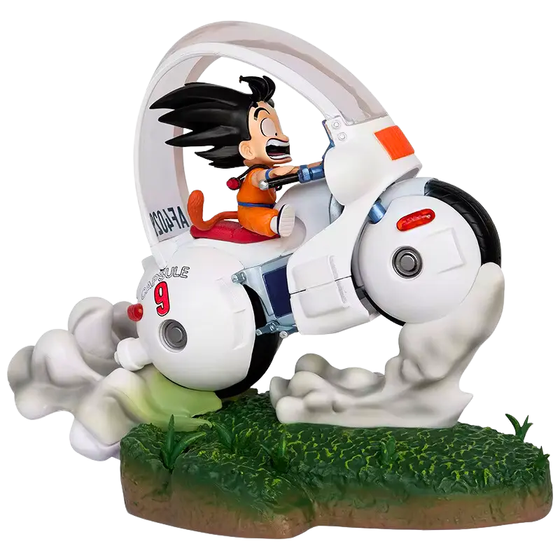 Figurine Son Goku " Capsule Motorcycle " | Dragon Ball Z Saiko-Shop