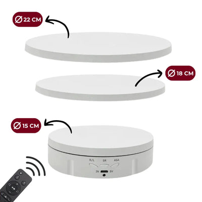 Plateau Rotatif 360° – Triple Format Saiko-Shop
