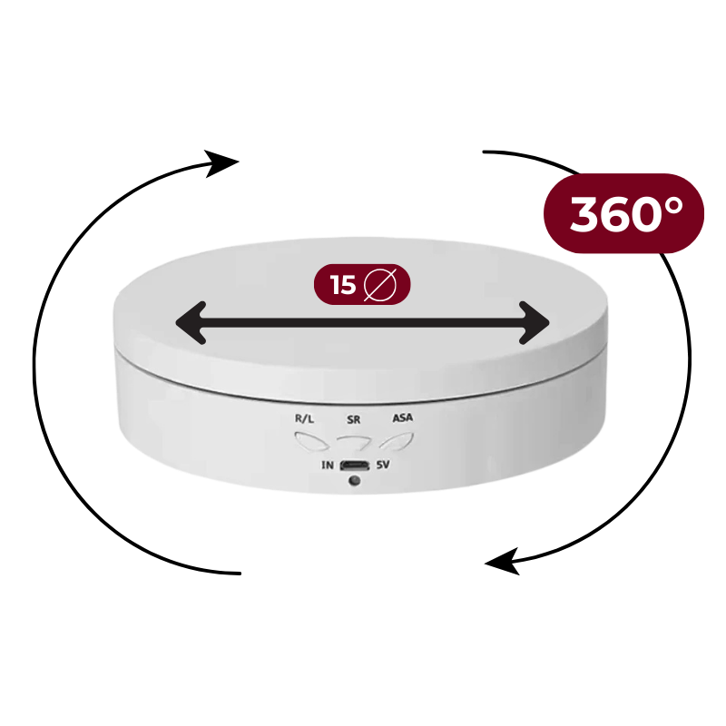 Plateau Rotatif 360° - Simple Format Saiko-Shop