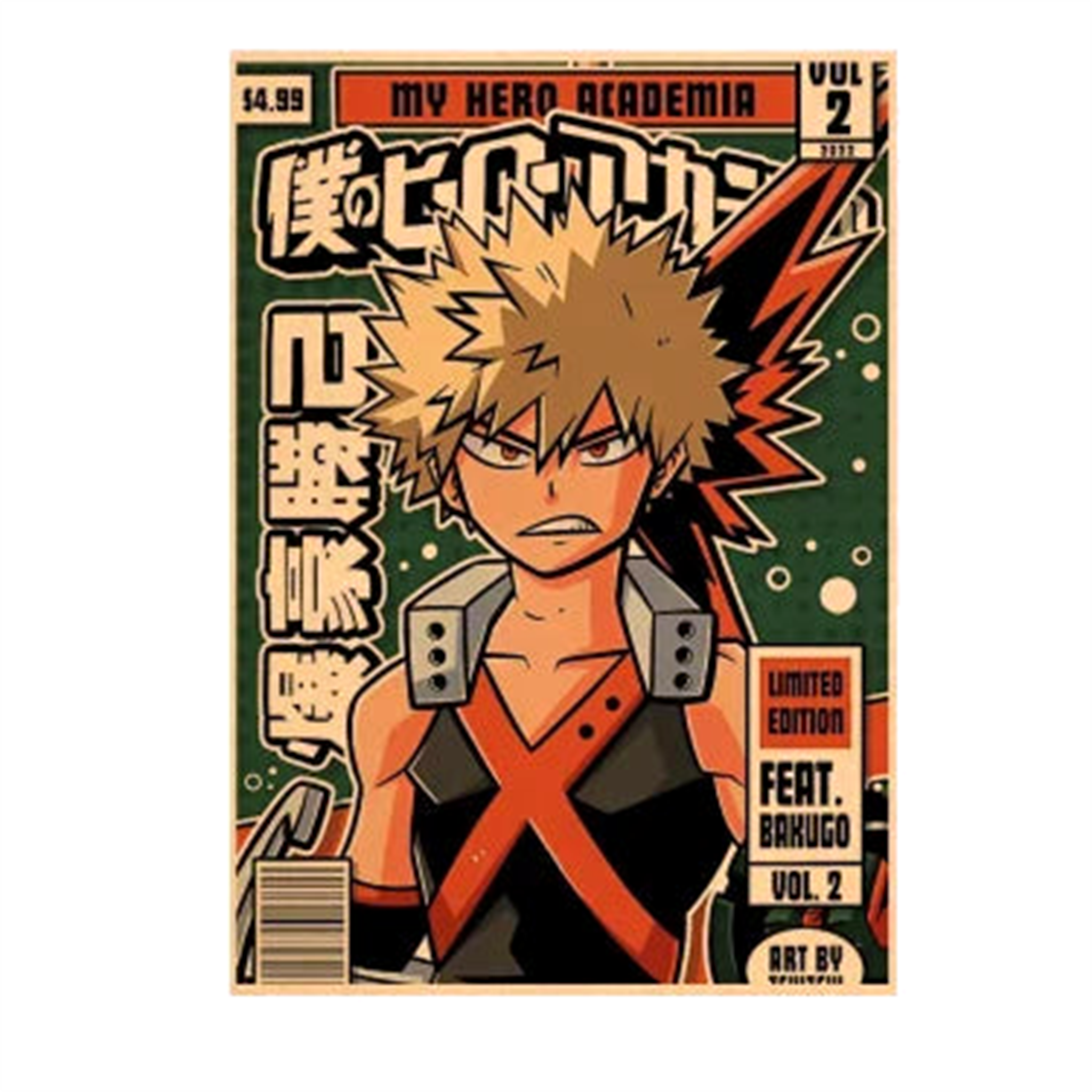 Poster V12 My Hero Acadamia - Saiko-Shop