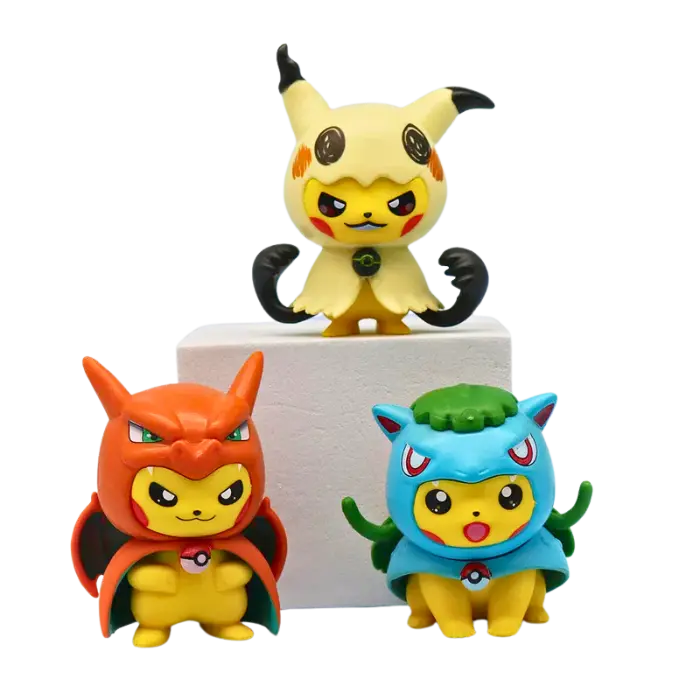 Figurine Pokémon " Cosplay "  (6/pcs) | Pokémon Saiko-Shop
