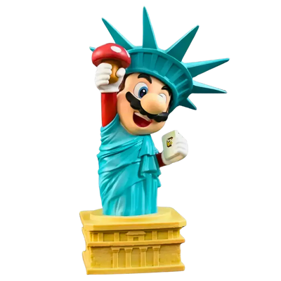 Figurine Mario " Statue de la Liberté " | Super Mario Saiko-Shop