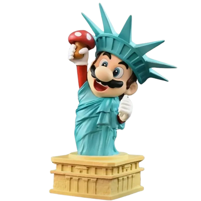 Figurine Mario " Statue de la Liberté " | Super Mario Saiko-Shop