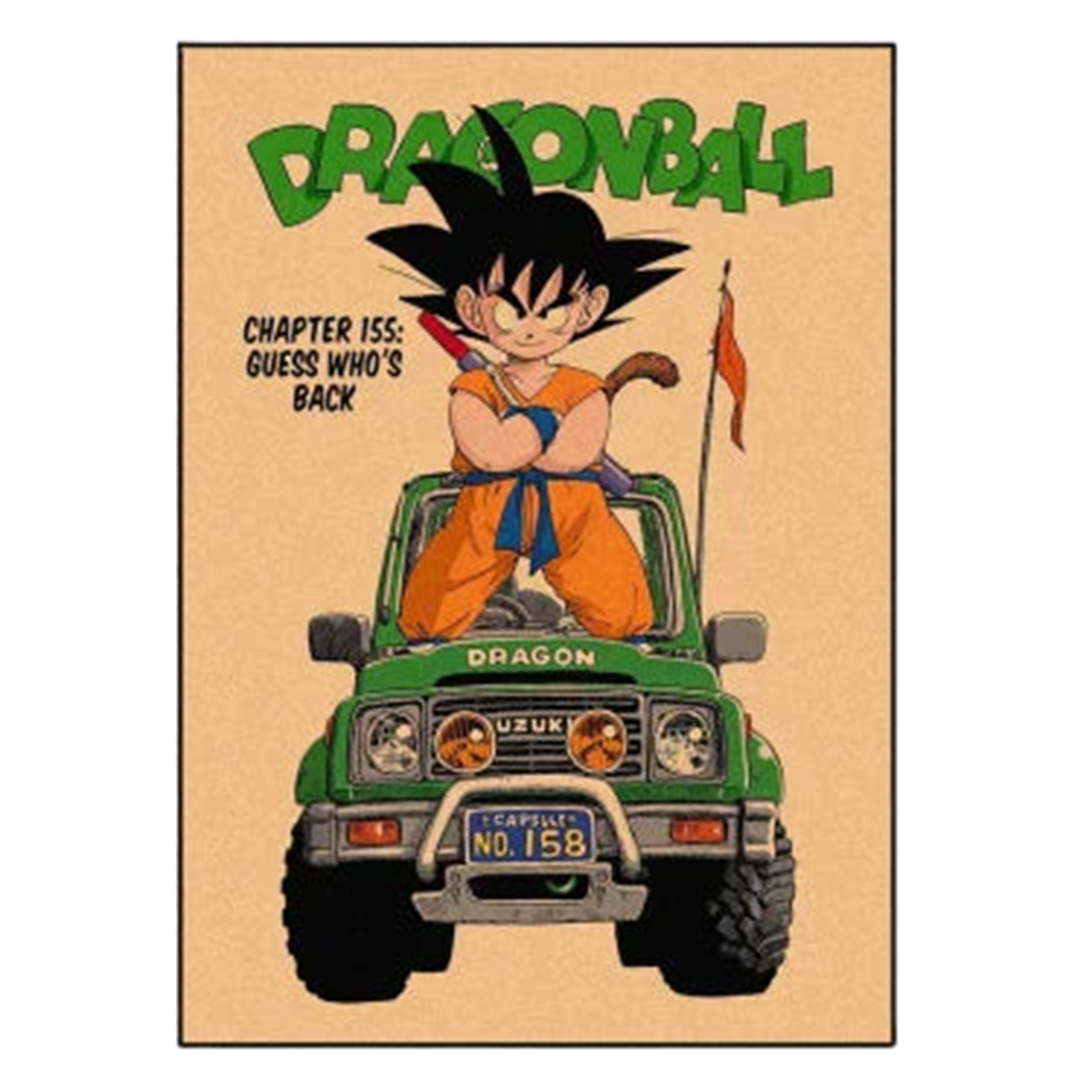 Poster Vintage V12 Dragon Ball Z - Saiko-Shop