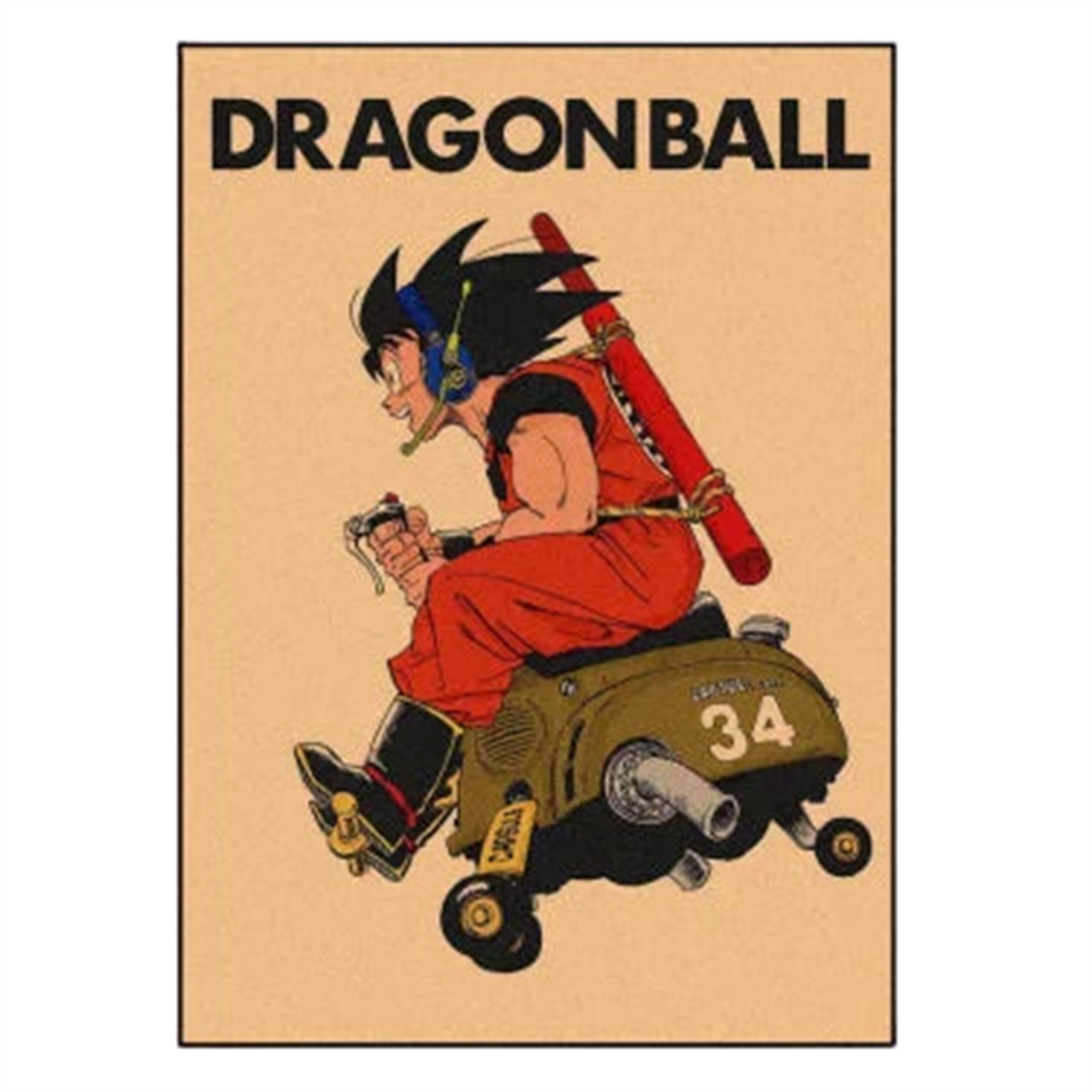 Poster Vintage V20 Dragon Ball Z - Saiko-Shop