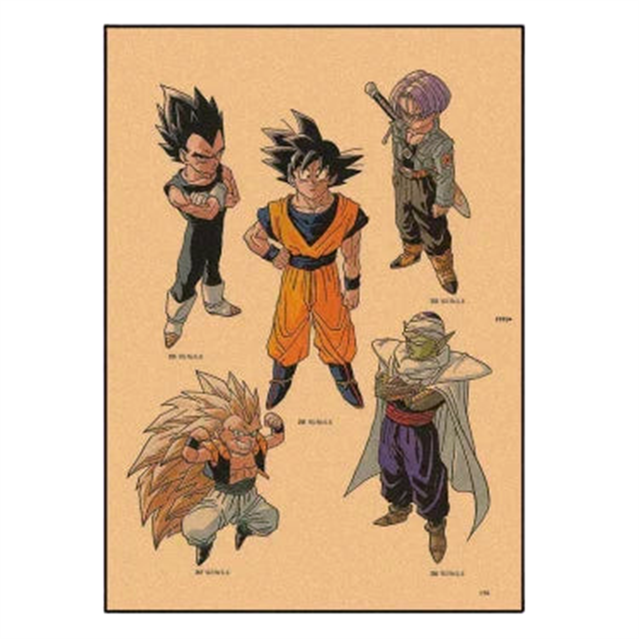 Poster Vintage V21 Dragon Ball Z - Saiko-Shop