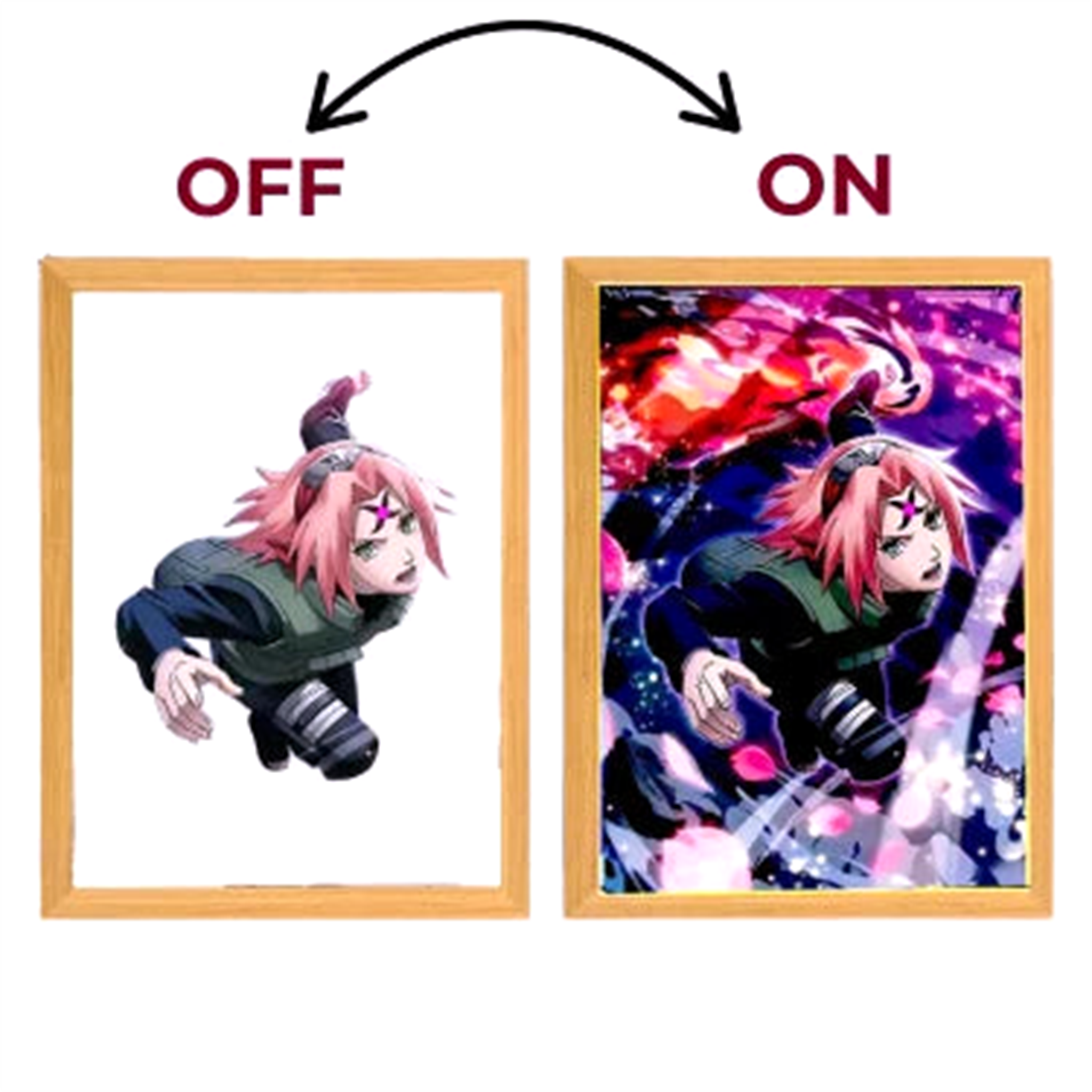 Tableau LED V2 Naruto - Saiko-Shop