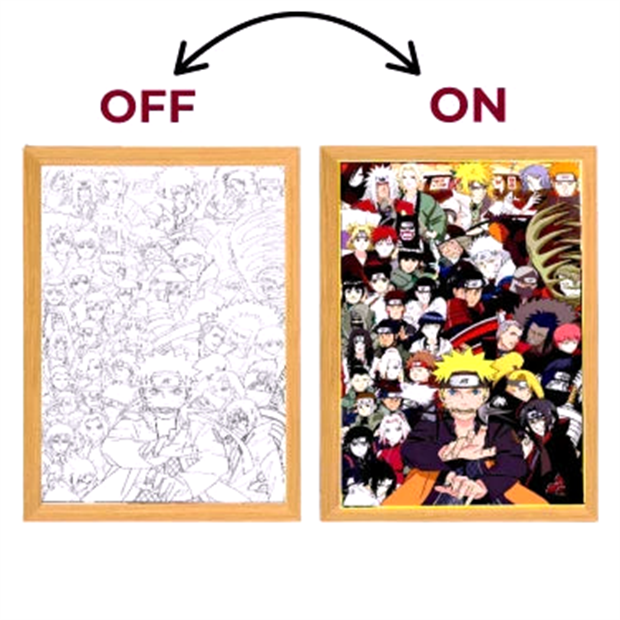 Tableau LED V2 Naruto - Saiko-Shop
