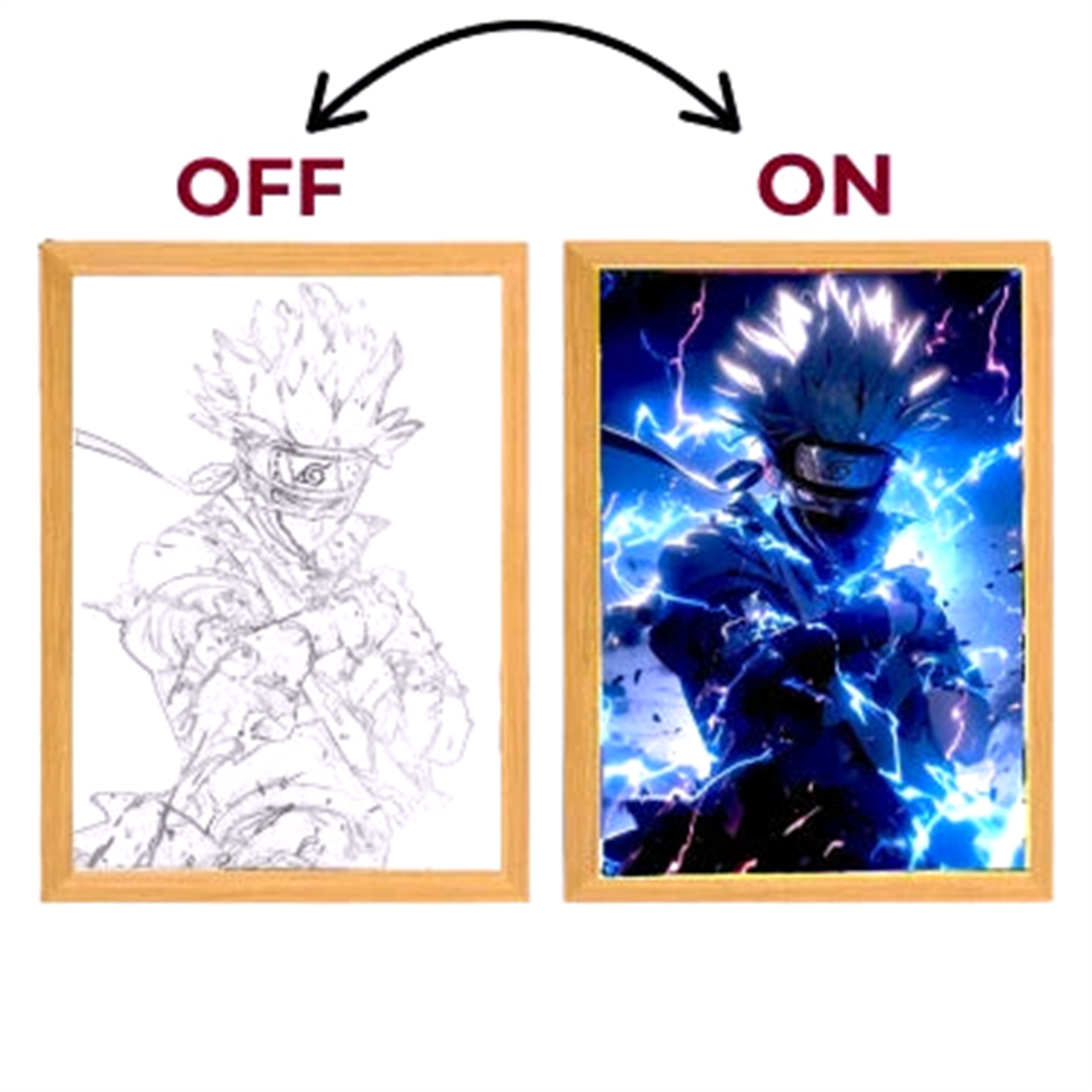 Tableau LED V1 Naruto - Saiko-Shop