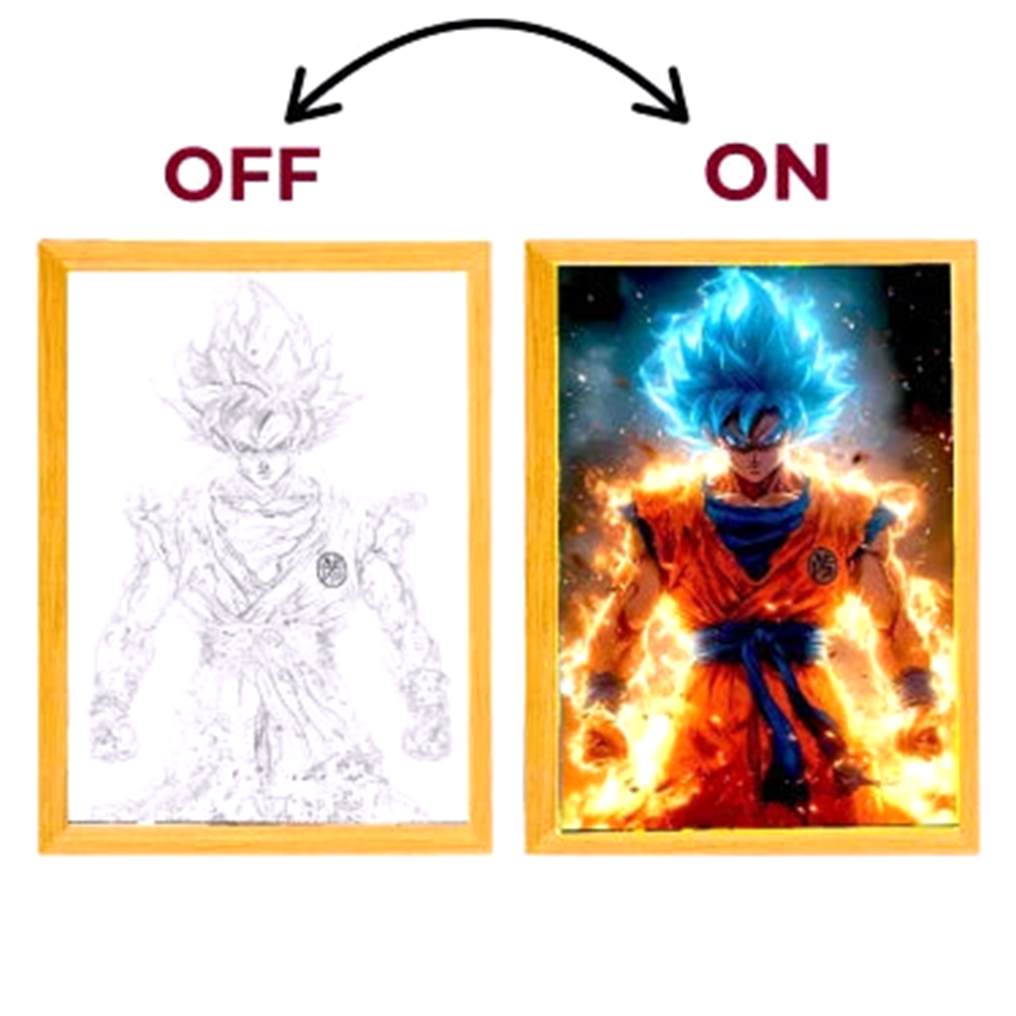 Tableau LED V1 Dragon Ball Z - Saiko-Shop