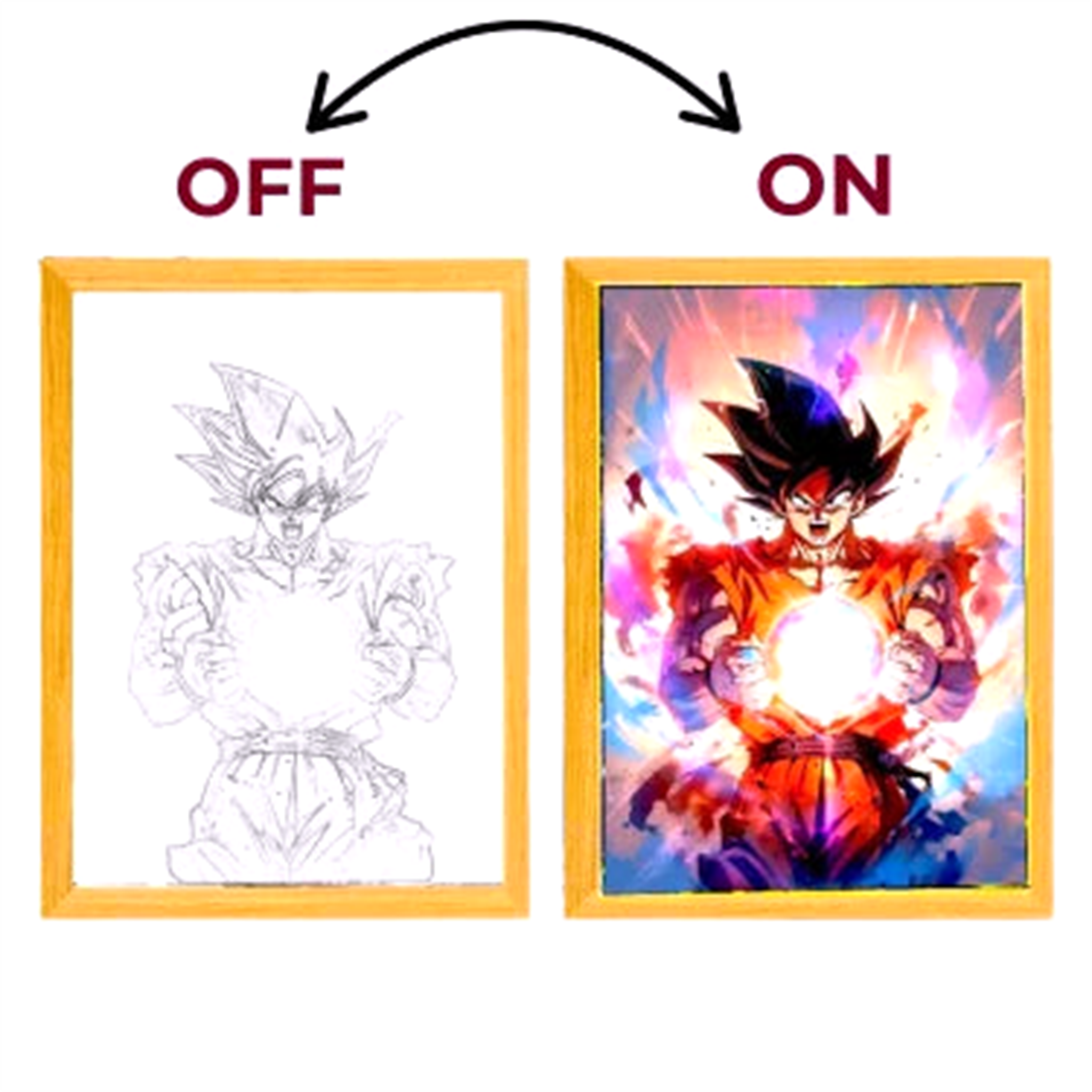 Tableau LED V5 Dragon Ball Z - Saiko-Shop