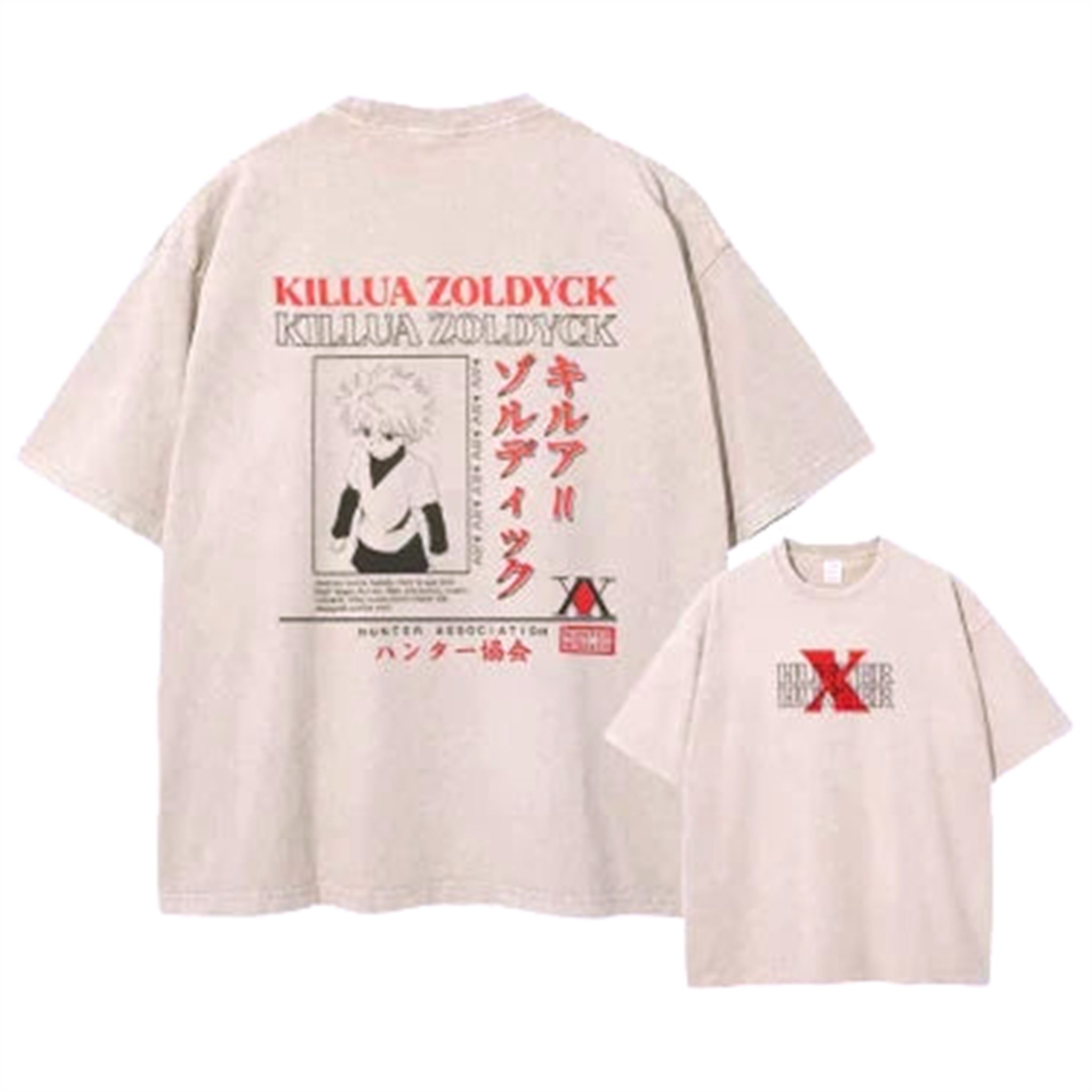 T-Shirt Oversize V11 " HTHT " | Hunter × Hunter Saiko-Shop