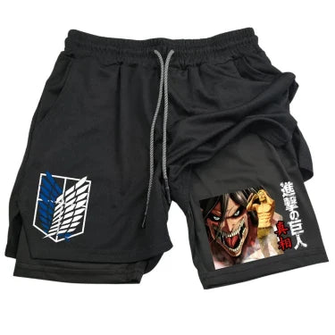 Short de Compression V15 | L'Attaque des Titans Saiko-Shop