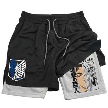 Short de Compression V15 | L'Attaque des Titans Saiko-Shop