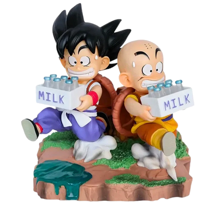 Figurine Krillin & Son Goku " Milk " | Dragon Ball Z Saiko-Shop