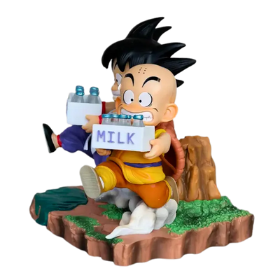 Figurine Krillin & Son Goku " Milk " | Dragon Ball Z Saiko-Shop